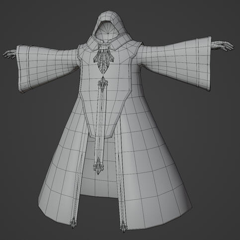 Character model built for VRChat, optimized for in world events, under 5,000 triangles.2/2