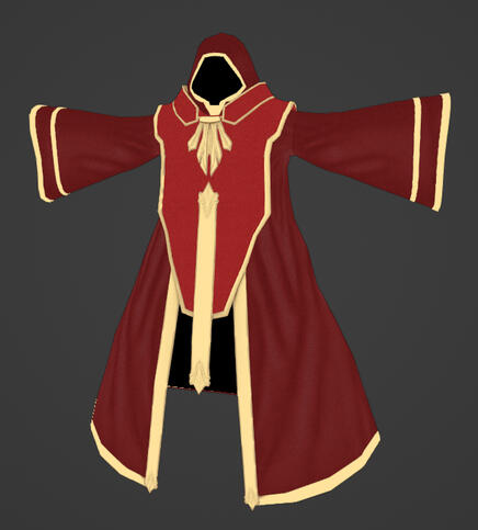 Character model built for VRChat, optimized for in world events, under 5,000 triangles. Textures done in Substance 3D Painter. 1/2